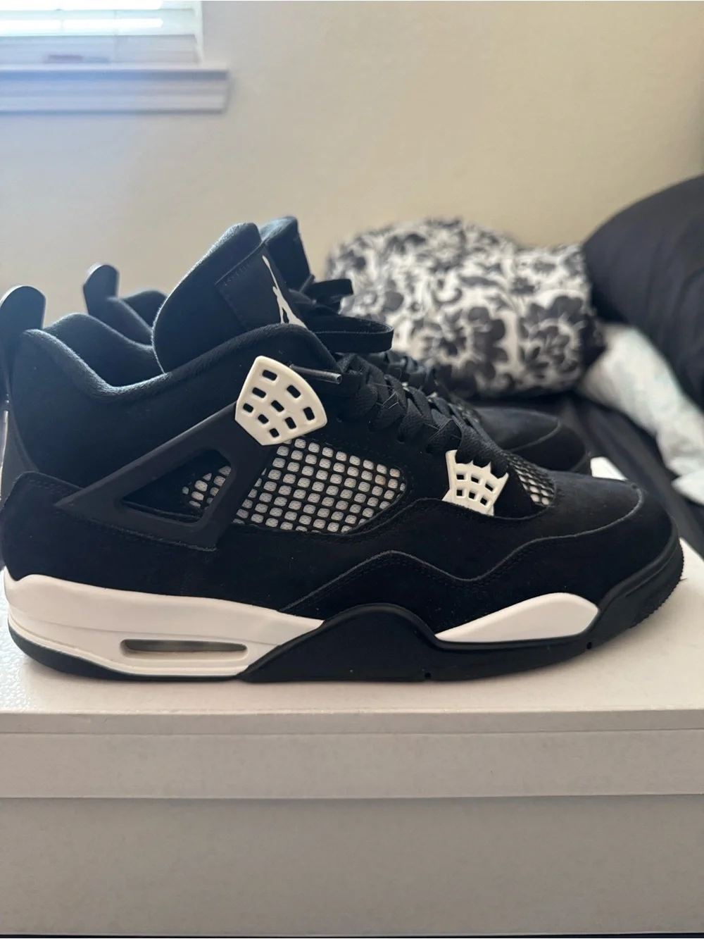 Jordan Air Jordan 4 Retro Black White Box Label